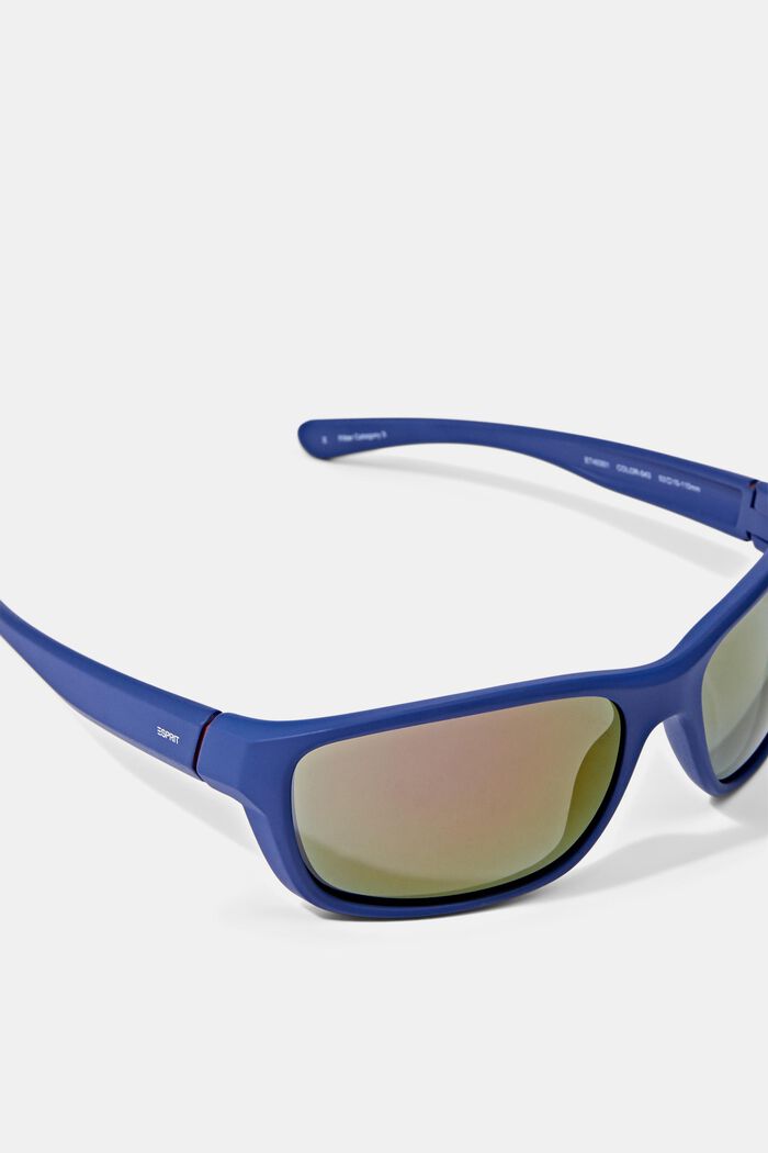 Sportssolbriller med fleksible stænger, BLUE, detail image number 1