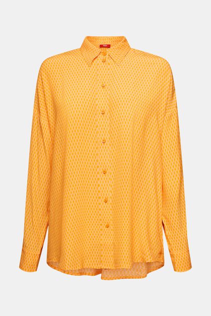 Button down-skjorte med print