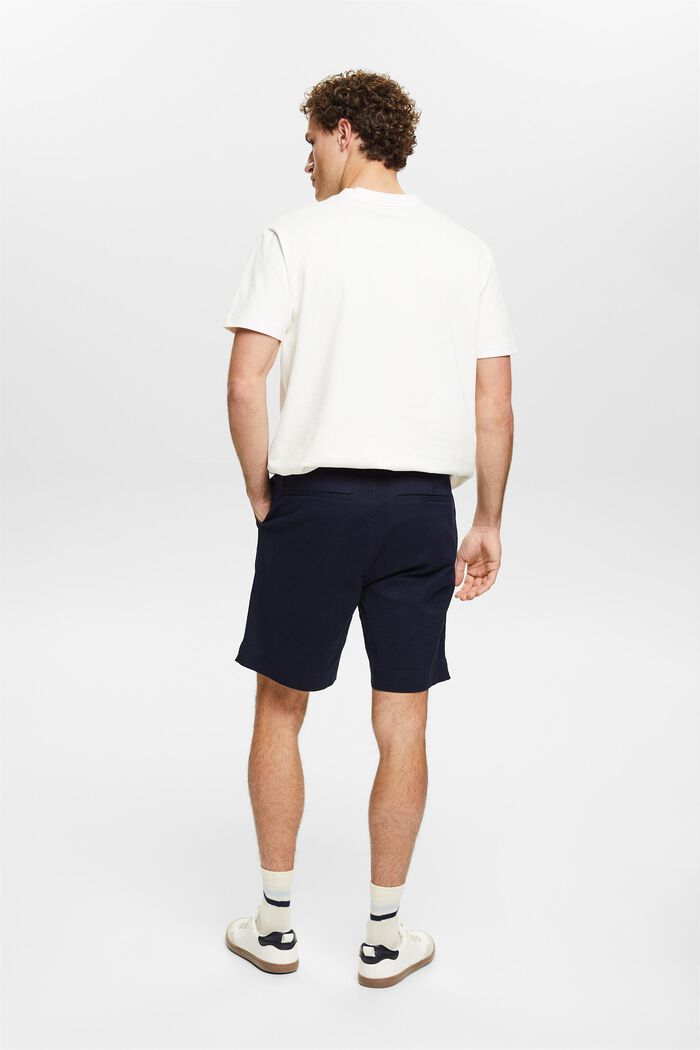 Chino-shorts i bomuld, NAVY, detail image number 2