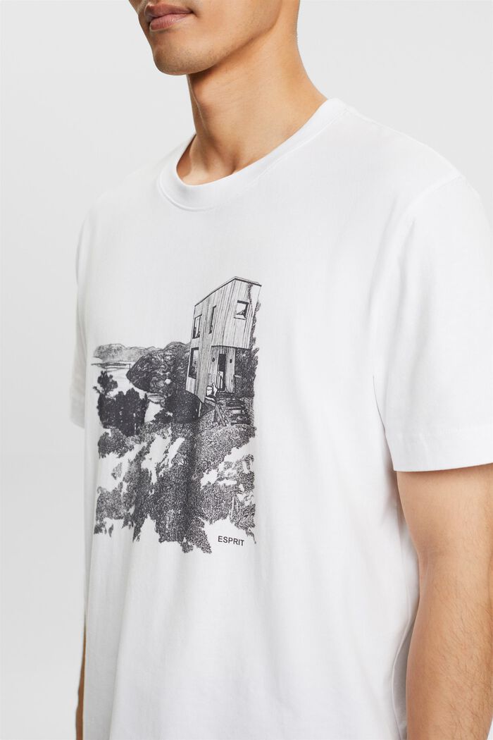 T-shirt med grafisk print, WHITE, detail image number 2