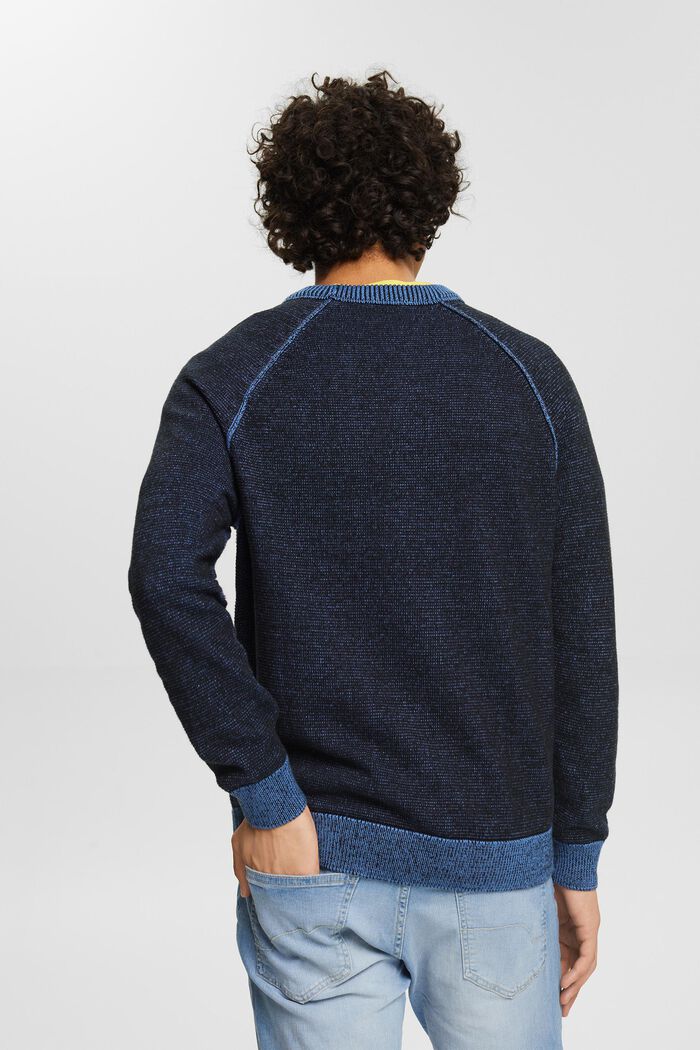 Meleret striksweater, NAVY, detail image number 3