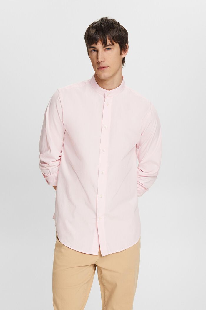 Skjorte med standkrave, PASTEL PINK, detail image number 0