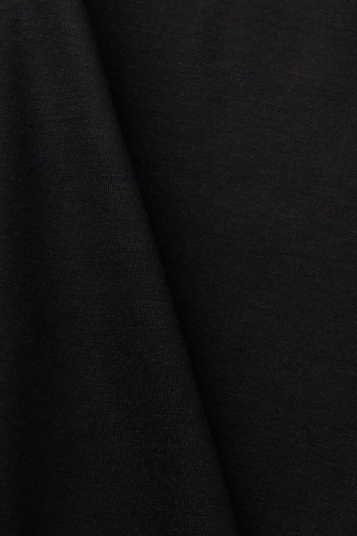 Langærmet bluse med flagermusærmer, BLACK, detail image number 4