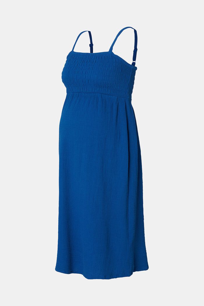 MATERNITY kjole med rynket overdel, ELECTRIC BLUE, detail image number 4