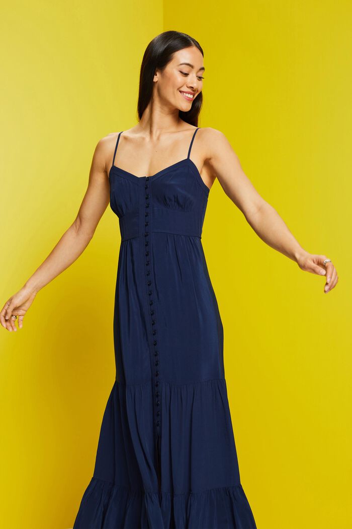 Odds Overfladisk Mentalt ESPRIT-Maxi-kjole med stropper i vores onlinebutik