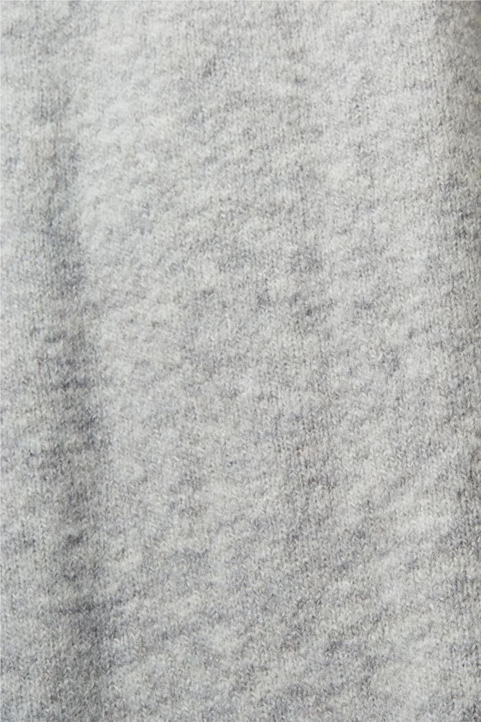 Sweater med høj hals, LIGHT GREY, detail image number 5