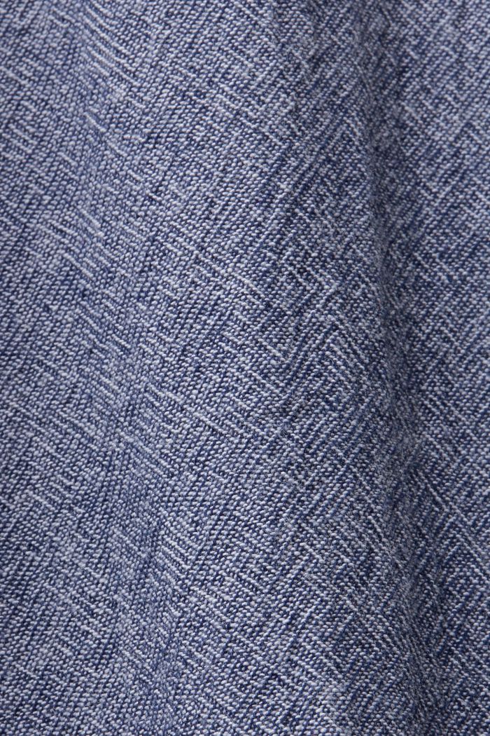 Kortærmet skjorte i 100% bomuld, DARK BLUE, detail image number 4