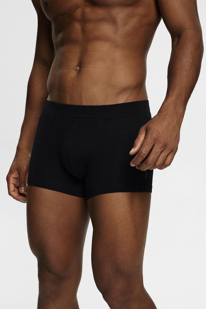 Multipakke med korte shorts i bomuldsmiks med stretch til mænd, WHITE, detail image number 1