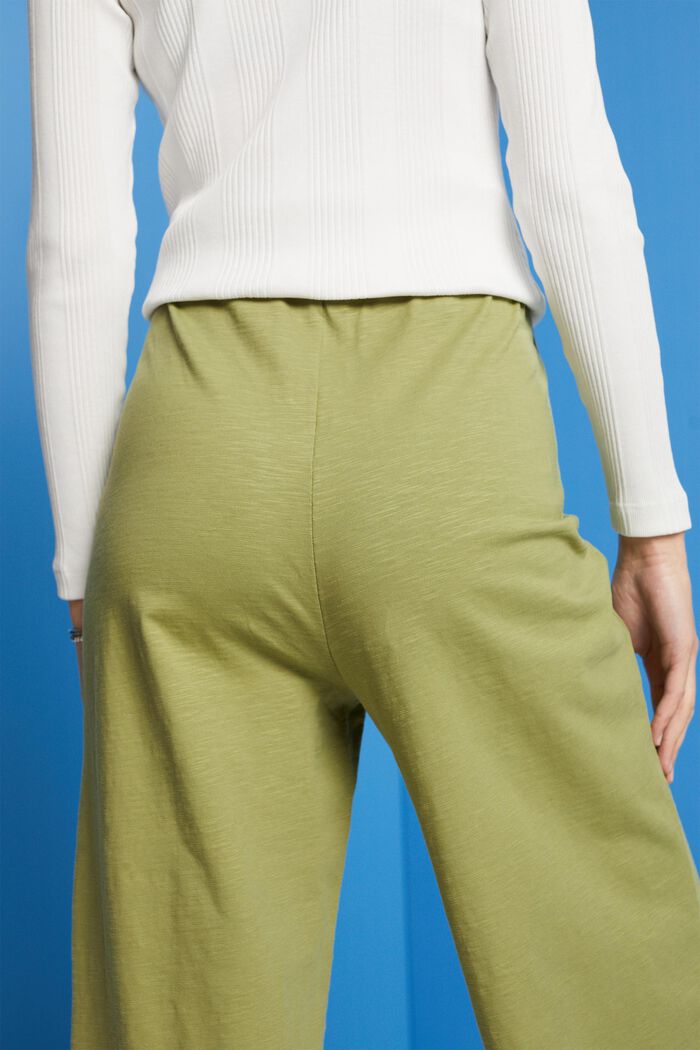 Culotte-bukser i jersey, 100 % bomuld, PISTACHIO GREEN, detail image number 4