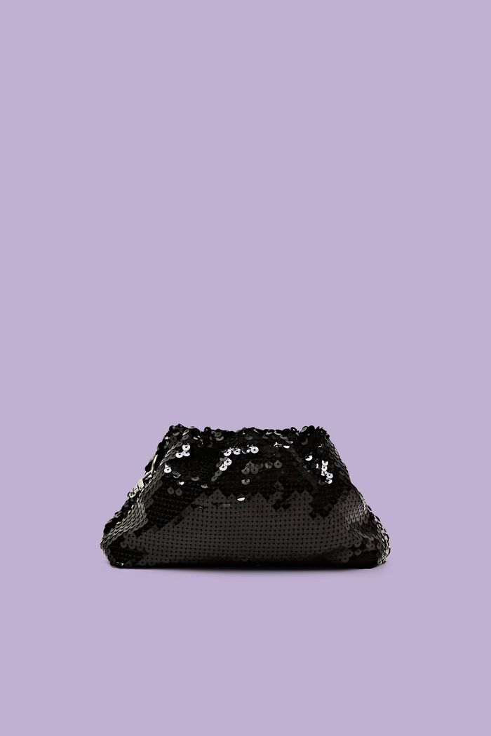 Lille taske med pailletter, BLACK, detail image number 0