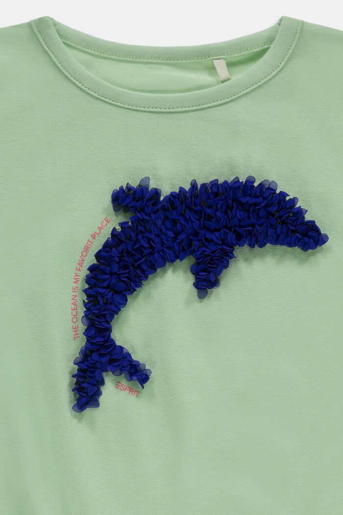 T-shirt med 3D-effekt, PISTACCHIO GREEN, detail image number 2