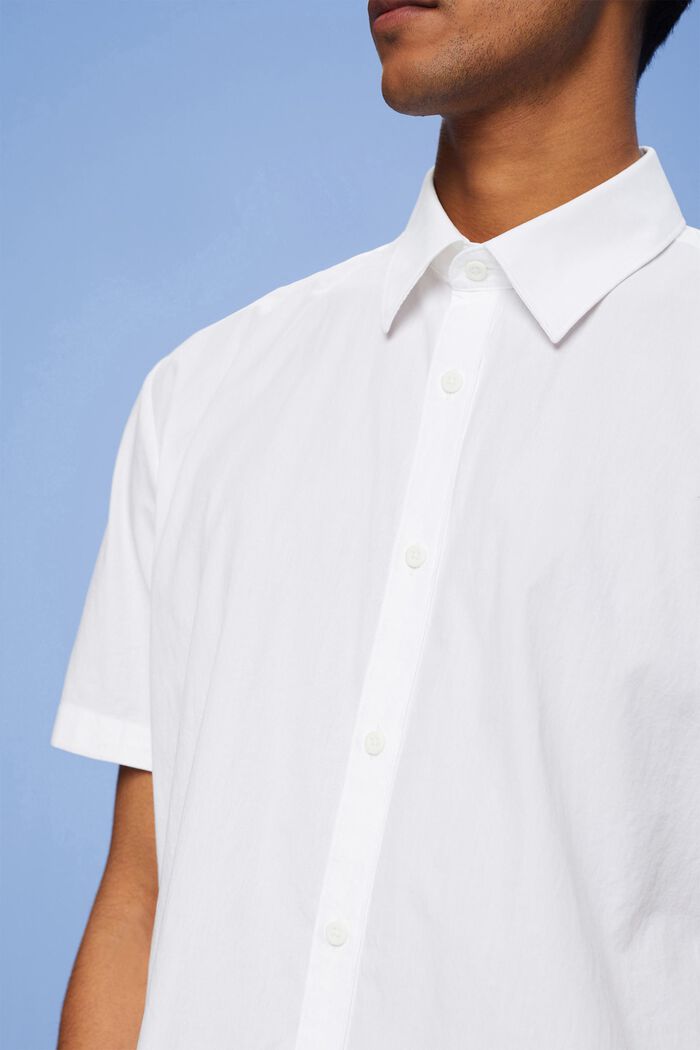 Button down-skjorte med korte ærmer, WHITE, detail image number 2