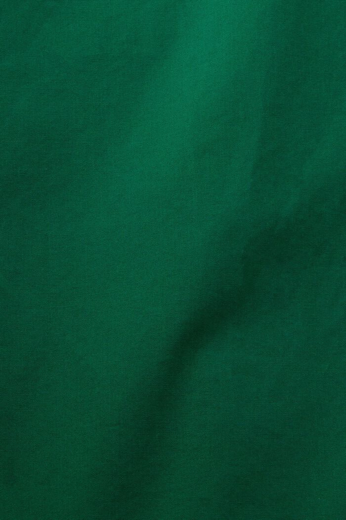 Skjorte i bomuldspoplin, DARK GREEN, detail image number 4