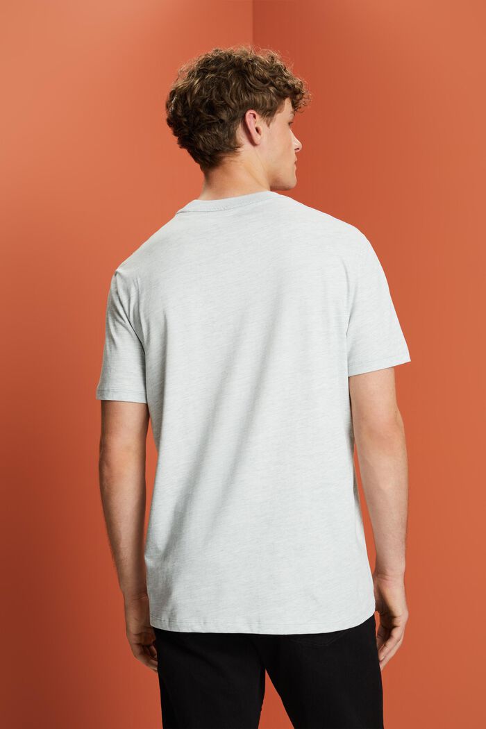 Jersey-T-shirt med rund hals og print, ICE, detail image number 3