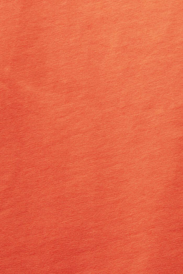 T-shirt med bådudskæring, ORANGE RED, detail image number 5