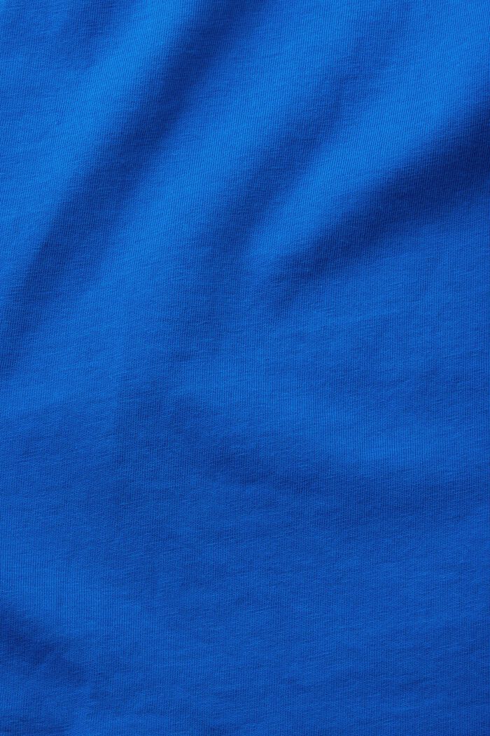 T-shirt i bomuld med rund hals, BLUE, detail image number 5