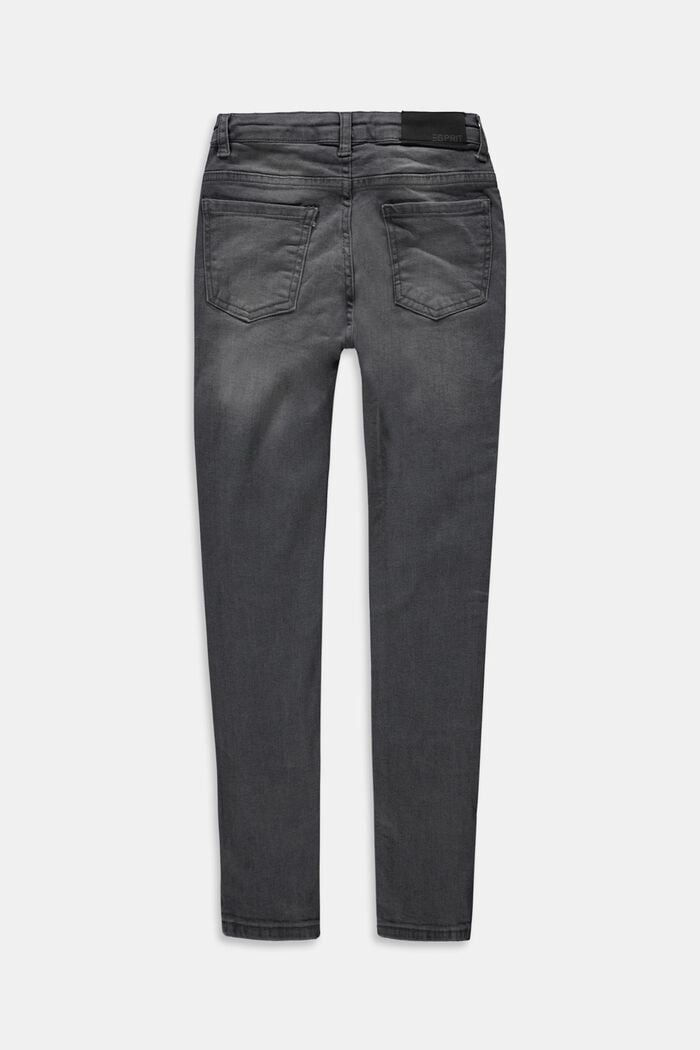 Jeans med justerbar livvidde, GREY DARK WASHED, detail image number 1