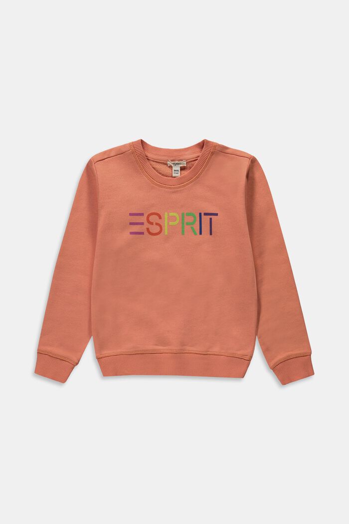 Sweatshirt med kulørt logo, 100% bomuld