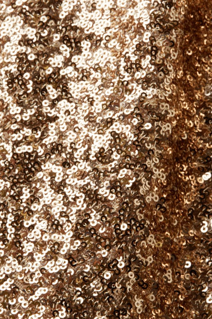 Maxi-kjole med pailletter, GOLD, detail image number 6