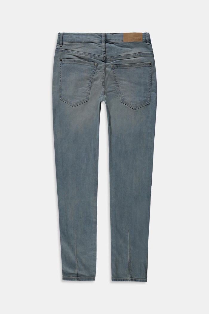 Jeans med justerbar livvidde, BLUE BLEACHED, detail image number 1