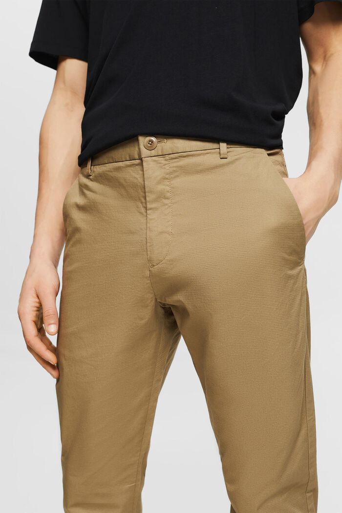 Bukser af økobomuld, BEIGE, detail image number 2