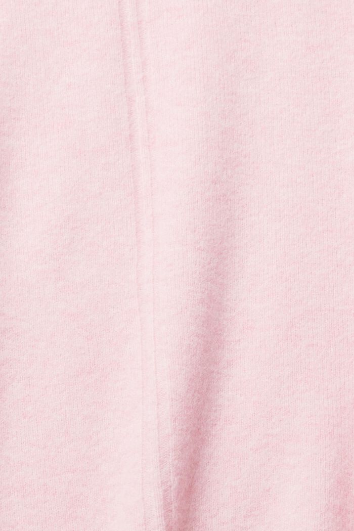 Med uld: blød og lækker pullover med opretstående krave, LIGHT PINK, detail image number 1