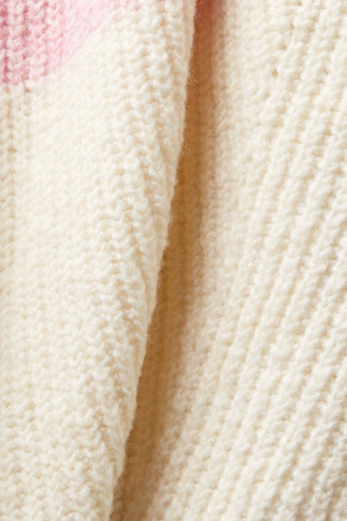 Stribet rullekravesweater i ribstrik, ICE, detail image number 5