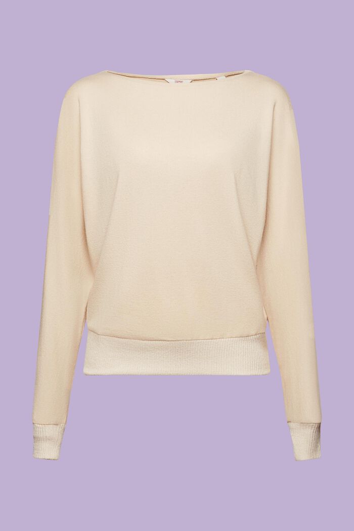 Strikket loungewear-sweater, SAND, detail image number 5