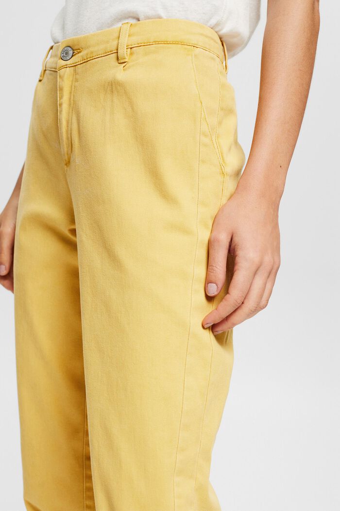 Chino i bomuld, YELLOW, detail image number 2