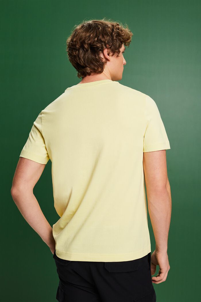 T-shirt med logo, LIME YELLOW, detail image number 2