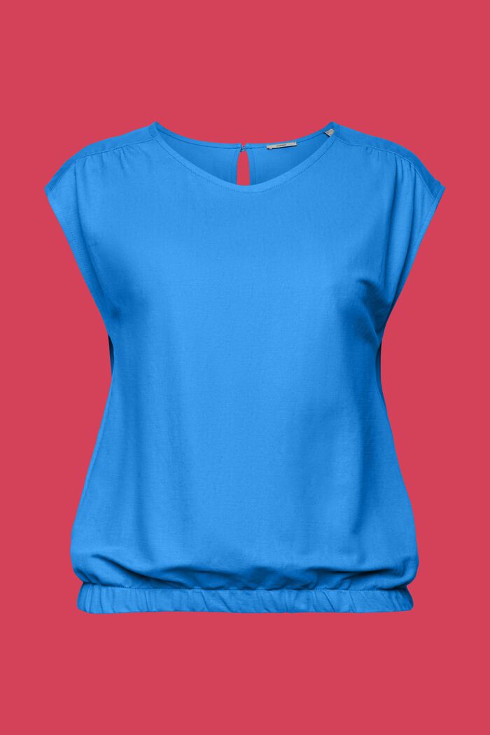Ærmeløs bluse, BRIGHT BLUE, detail image number 6