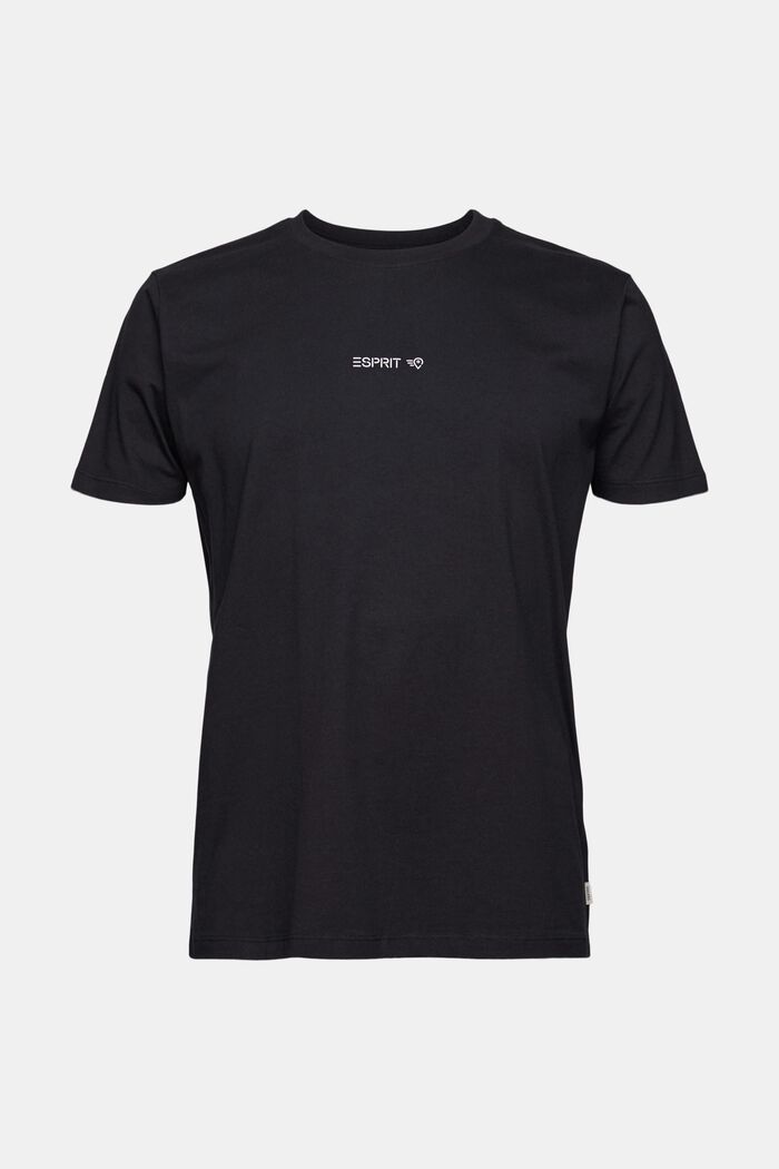 T-shirt med rygprint, 100% økologisk bomuld
