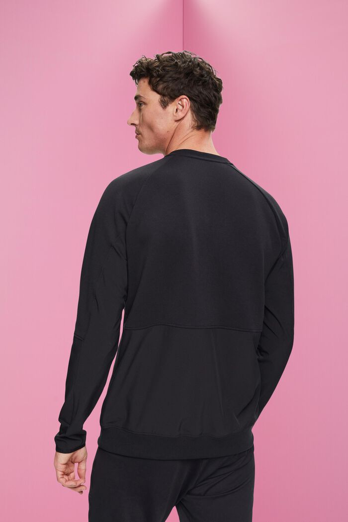 Sweatshirt med lynlåslommer, BLACK, detail image number 3