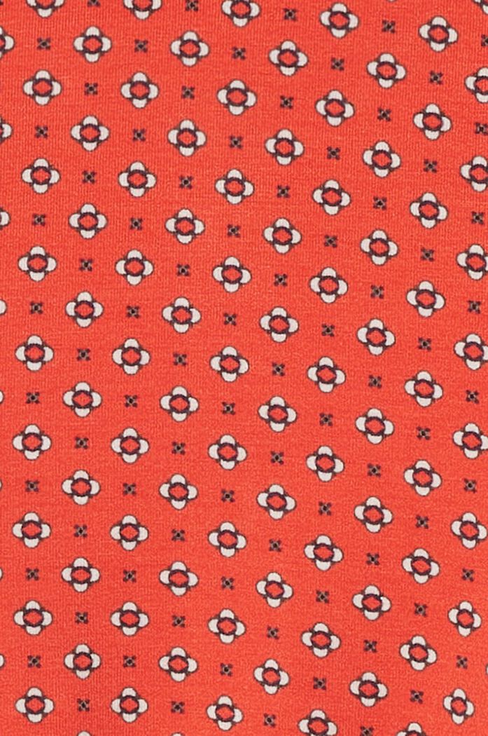 Jerseybluse med allover-print, FLAME RED, detail image number 3