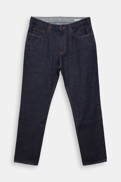 Jeans med lige ben, i bæredygtig bomuld, BLUE RINSE, overview