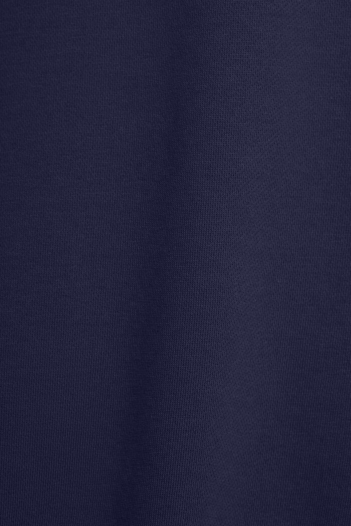 Unisex sweatshirt i bomuldsfleece med logo, NAVY, detail image number 5