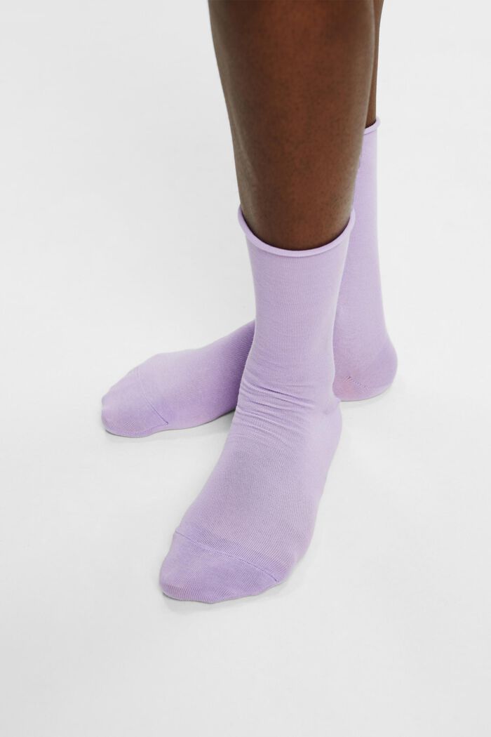 Pakke med 2 par sokker i groft strik, LUPINE, detail image number 1