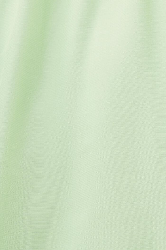 Kortærmet bluse med V-hals, CITRUS GREEN, detail image number 5
