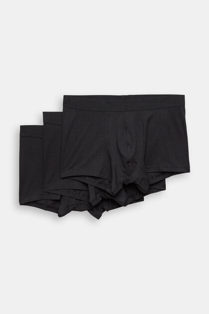 Multipakke med korte shorts i bomuldsstretch til mænd, NAVY, overview