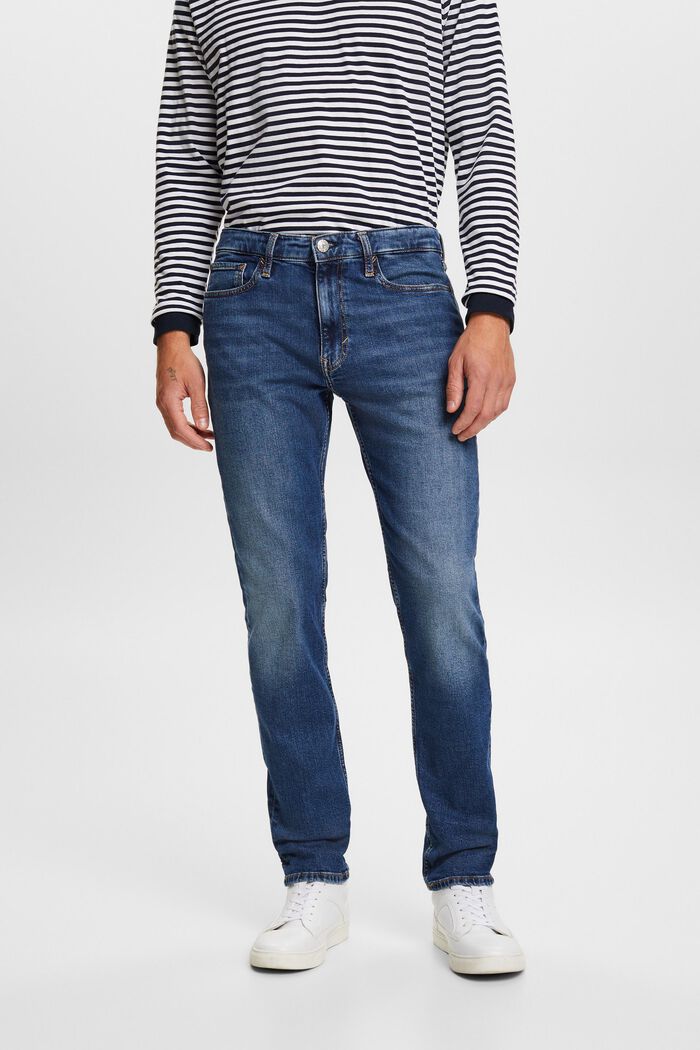 Genanvendt: Straight jeans, BLUE MEDIUM WASHED, detail image number 0