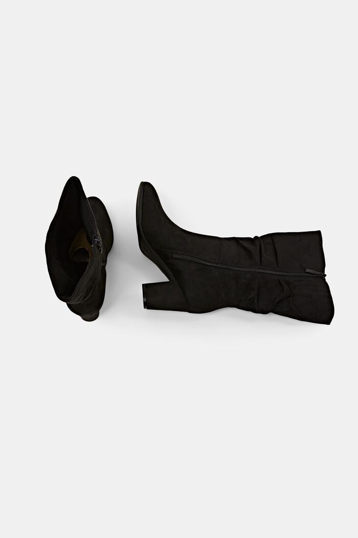 Slouchy støvler i imiteret ruskind, BLACK, detail image number 5