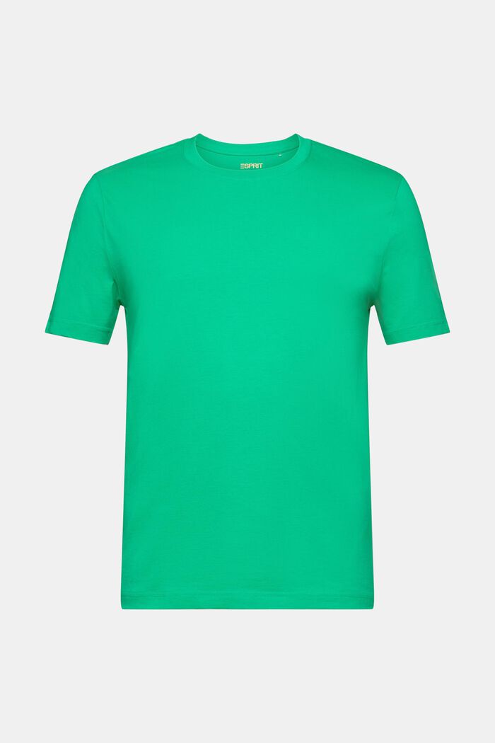 Jersey-T-shirt i økologisk bomuld, GREEN, detail image number 6