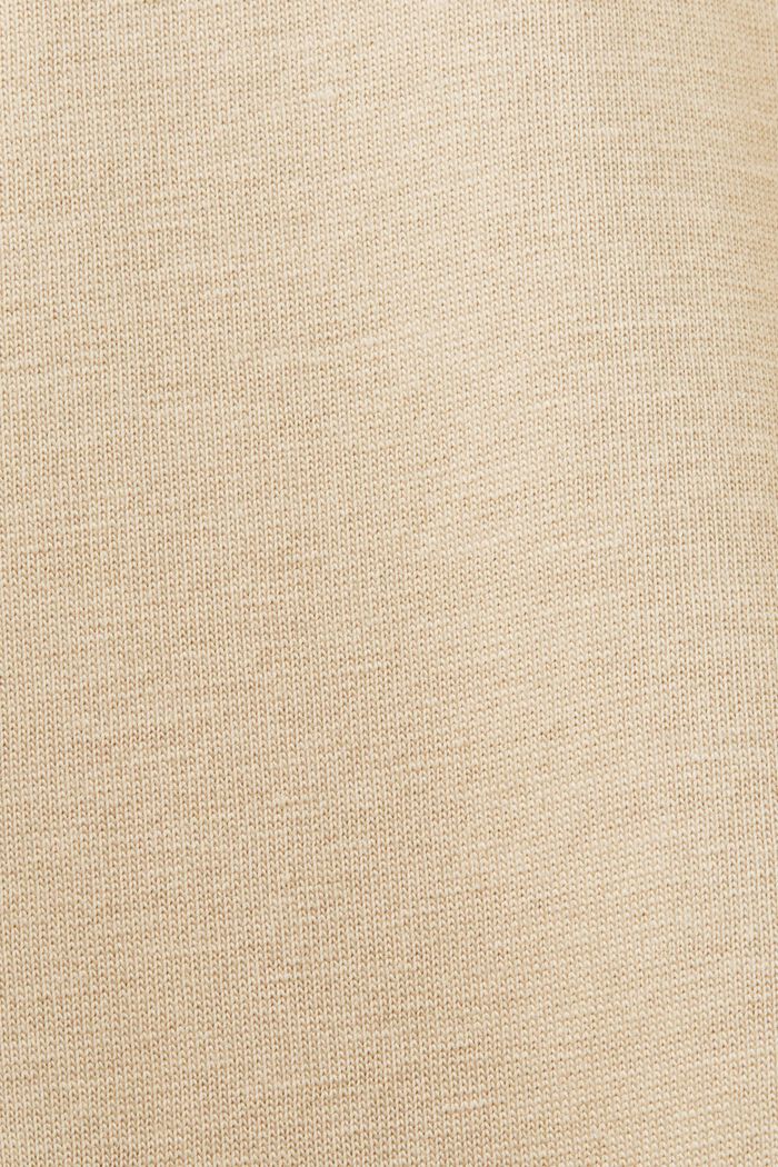 Jersey-T-shirt, 100 % bomuld, SAND, detail image number 5