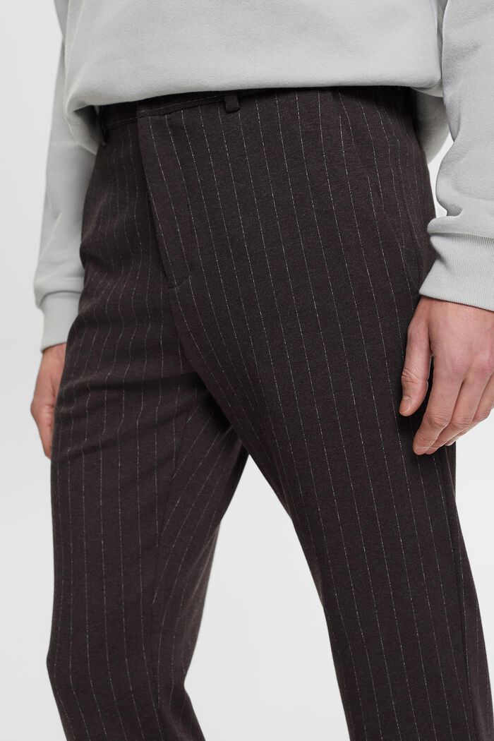 Nålestribede bukser, DARK GREY, detail image number 2
