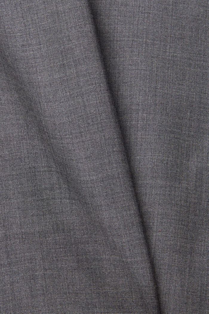 I uld: Kort jakke med lynlås, DARK GREY, detail image number 1