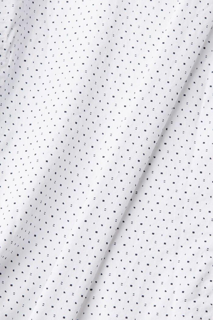 Skjorte med mønster, i bæredygtig bomuld, WHITE, detail image number 1