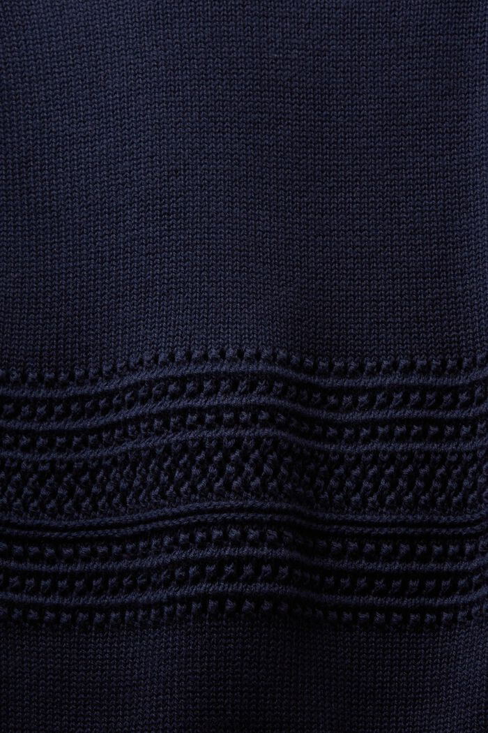 Ærmeløs sweater i mesh, NAVY, detail image number 5