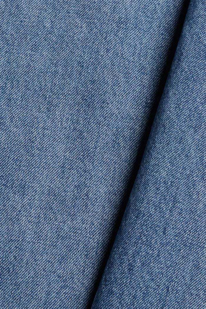 Jeans med vidde i benene, 100% økologisk bomuld, BLUE MEDIUM WASHED, detail image number 4