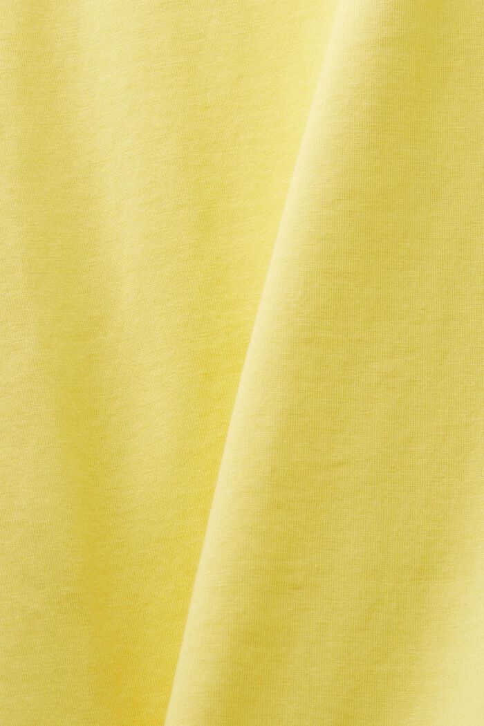 T-shirt i bomuld, LIGHT YELLOW, detail image number 6