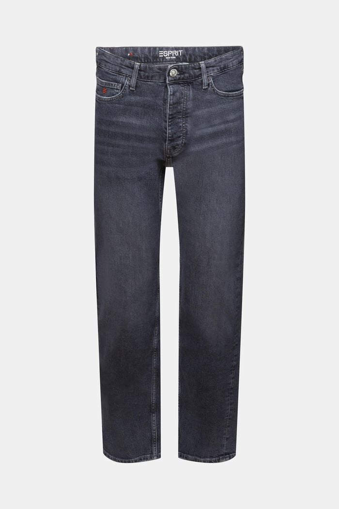 Relaxed retro-jeans med mellemhøj talje, BLACK MEDIUM WASHED, detail image number 7